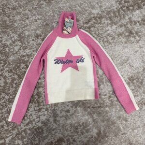 Zara Ski Apres Ski Collection Girls "Winter Ski" Turtleneck Sweater
